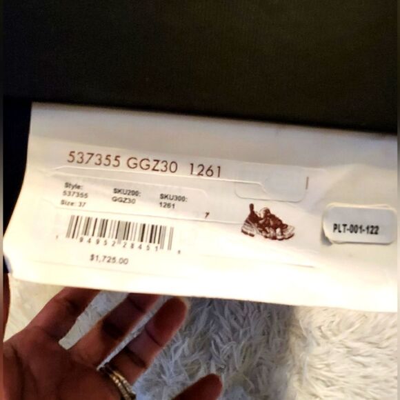 Gucci Flashtrek Hiking Sneakers Graphite Dark Gray Size 37 - Picture 16 of 16